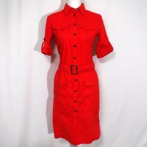 NWT Ralph Lauren Coral Shirt Dress Size 2